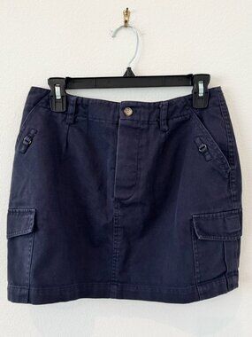 Mac & Jac Y2K Navy Blue Mid Rise Cargo Skort